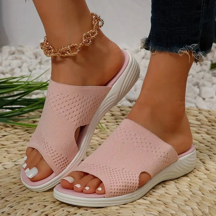 Rose | Womens Orthopedic Slip On Slide Sandals