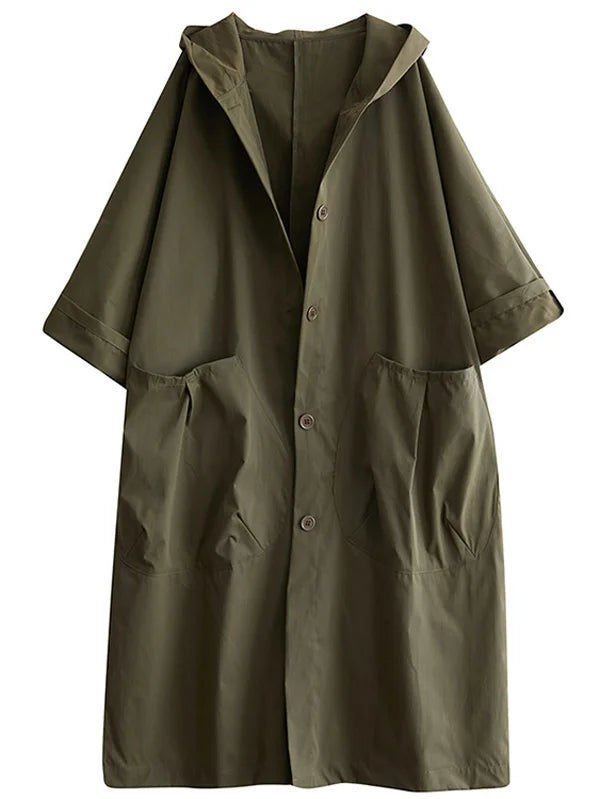 Megan | Oversized Hooded Longline Casual Coat for Women