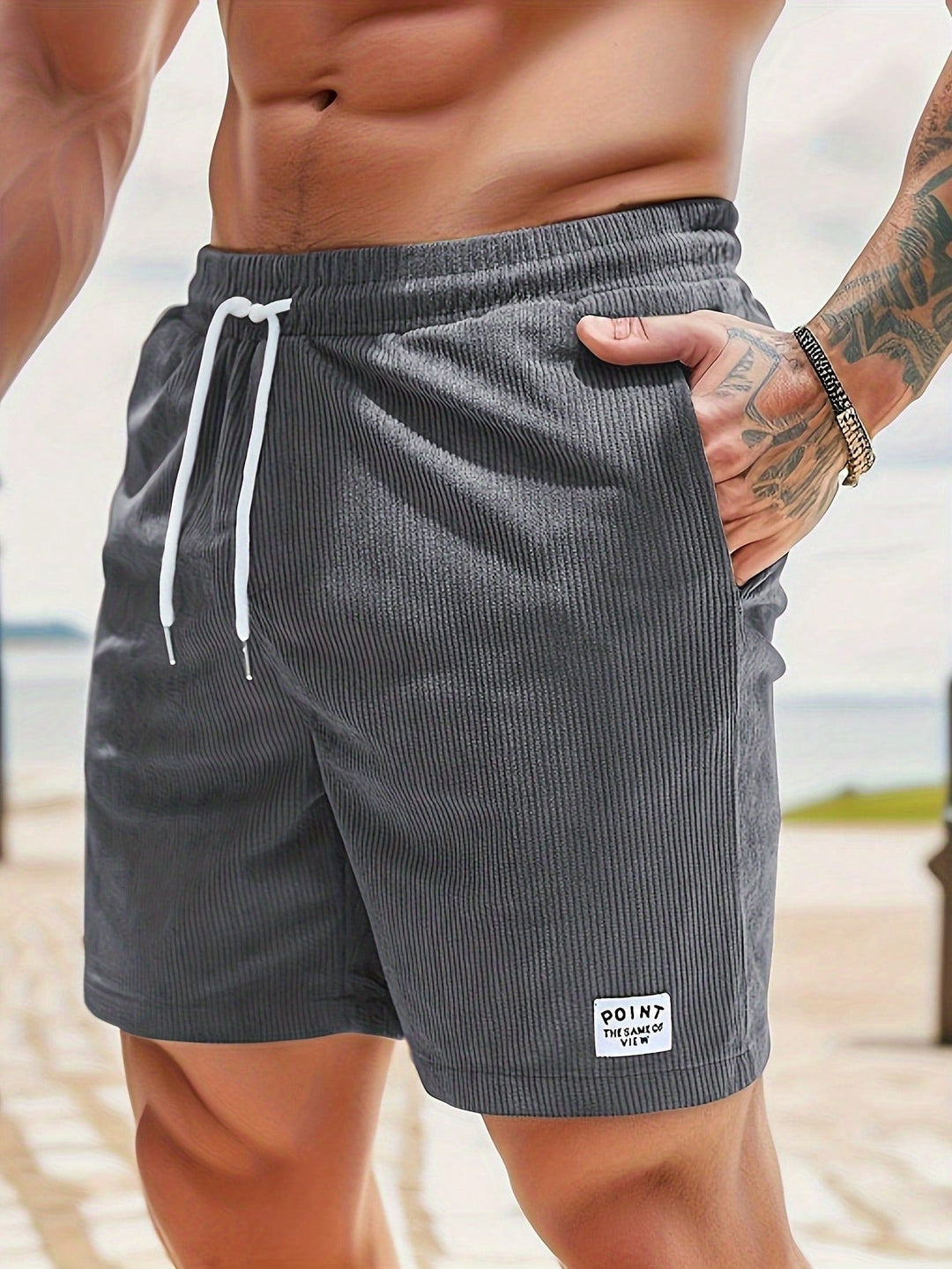 Derek | Men Relaxed Fit Casual Drawstring Shorts