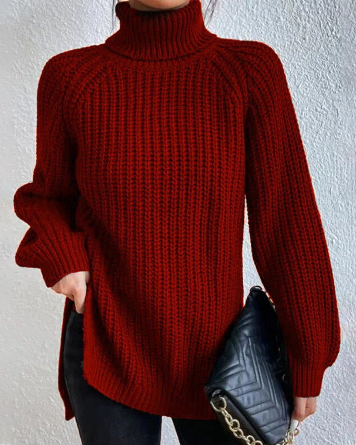 Olivia | Women’s Cozy Winter Ribbed Knit Sweater