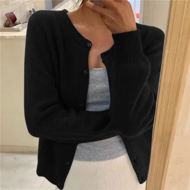 Erica | Women’s Winter Casual Long Sleeve Button Cardigan