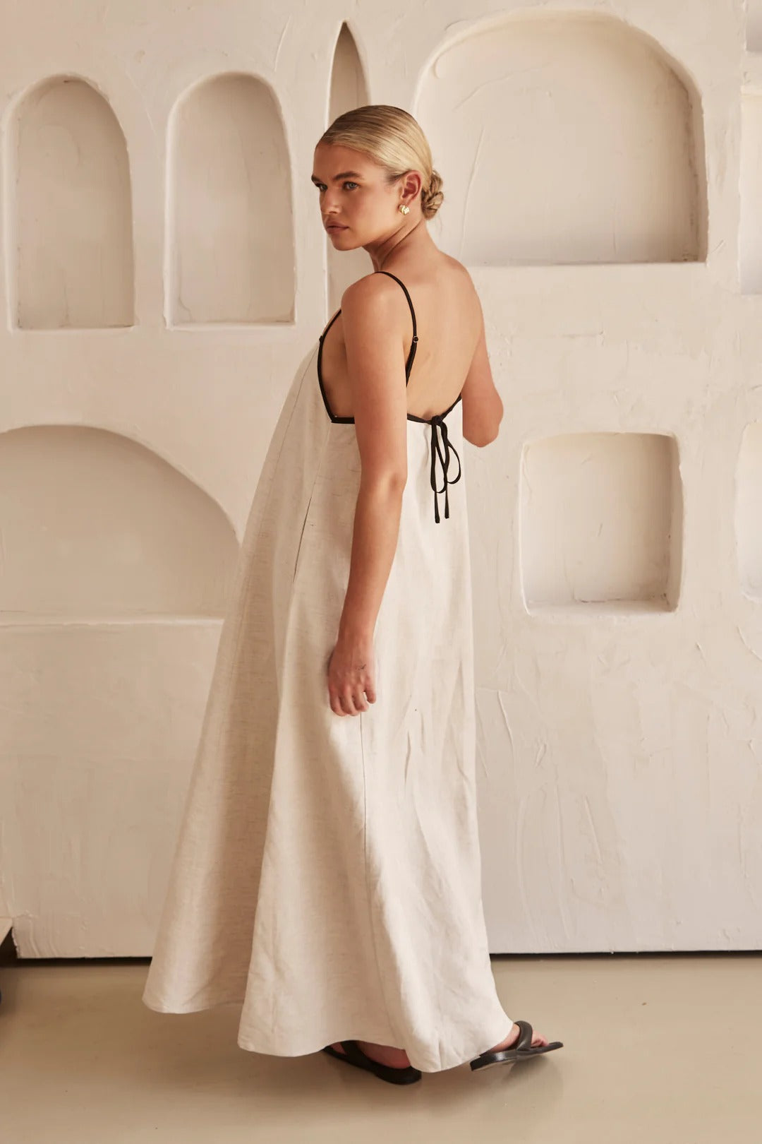 Jessica | Women's Spaghetti Strap Maxi Wedding Guest Dress