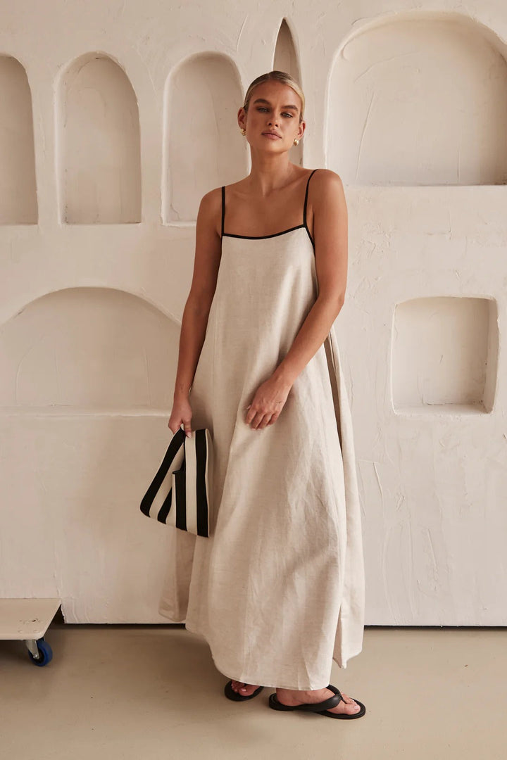 Jessica | Women's Spaghetti Strap Maxi Wedding Guest Dress