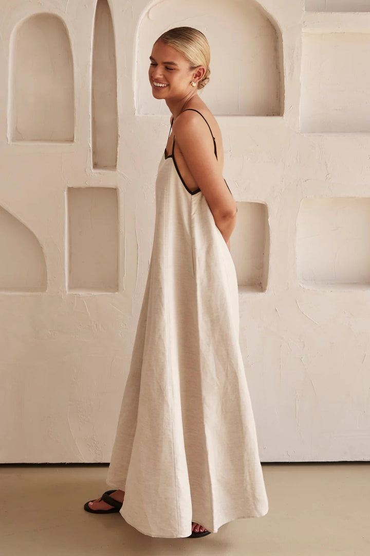 Jessica | Women's Spaghetti Strap Maxi Wedding Guest Dress