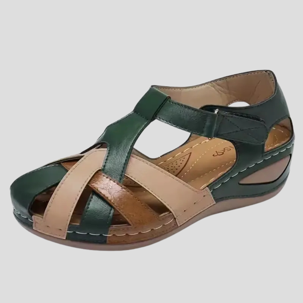Daisy | Women Spring Colorblock Closed Toe Sandals