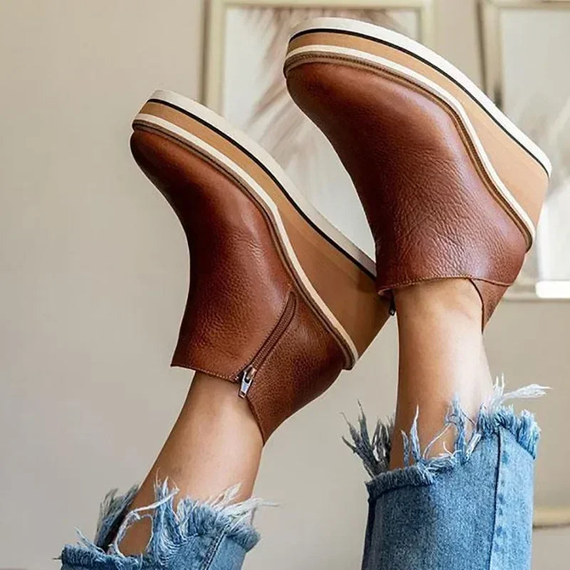 Fiona | Women’s Winter Platform Chelsea Boots