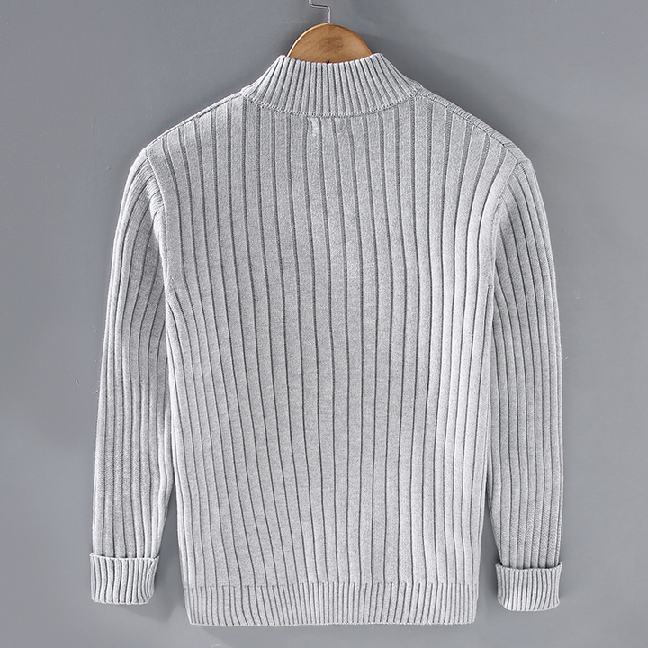 Corey | Men’s Warm Knitted Zip Jacket Winter Cardigan