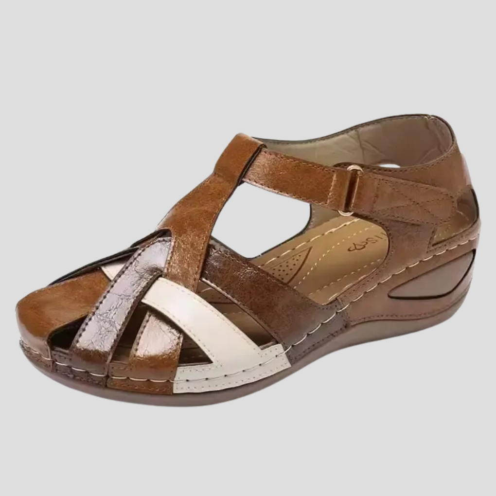 Daisy | Women Spring Colorblock Closed Toe Sandals