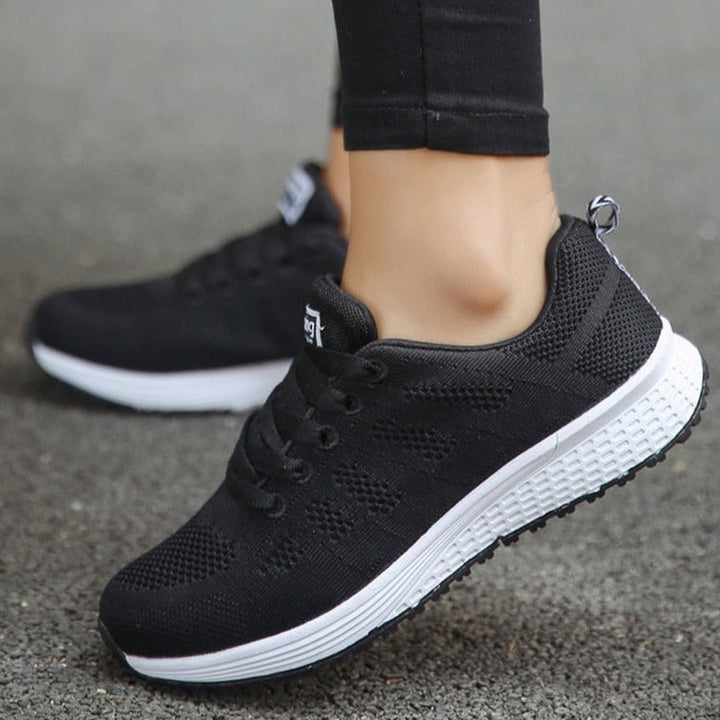 Rebecca | Womens Lace Up Casual Walking Sneakers