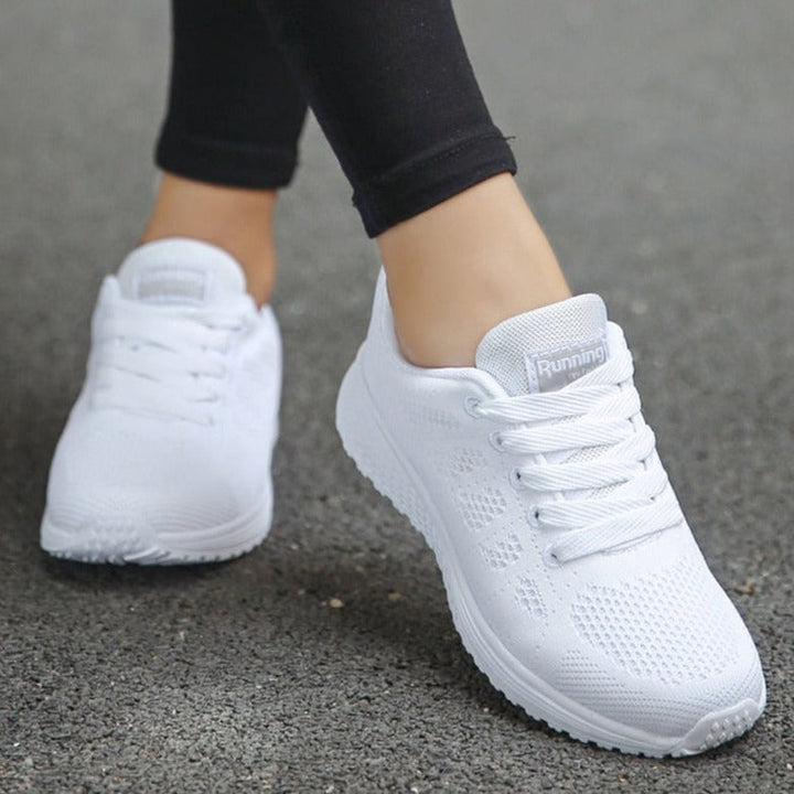 Rebecca | Womens Lace Up Casual Walking Sneakers