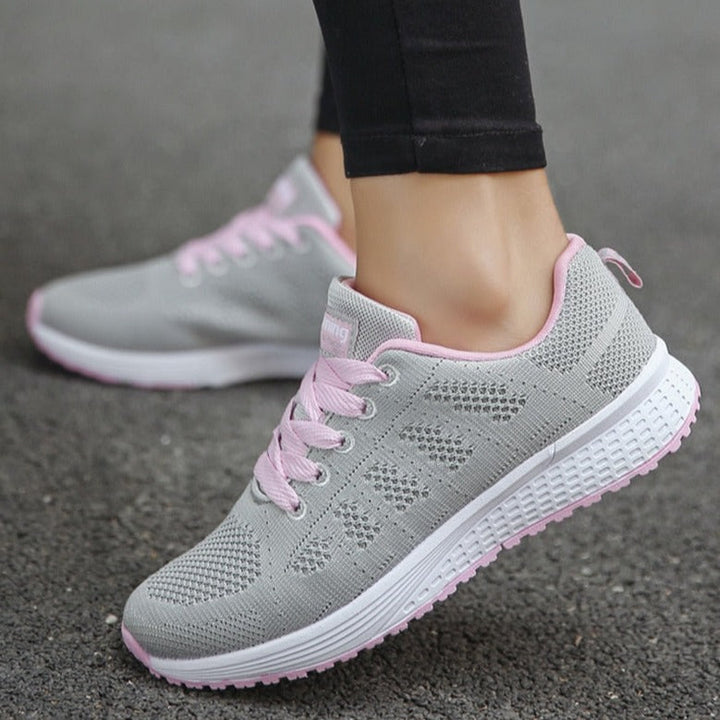 Rebecca | Womens Lace Up Casual Walking Sneakers