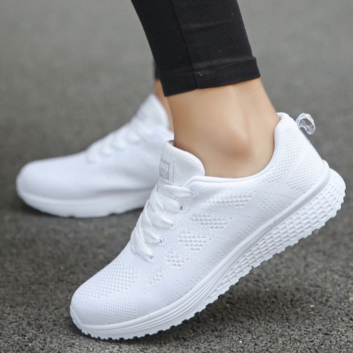 Rebecca | Womens Lace Up Casual Walking Sneakers