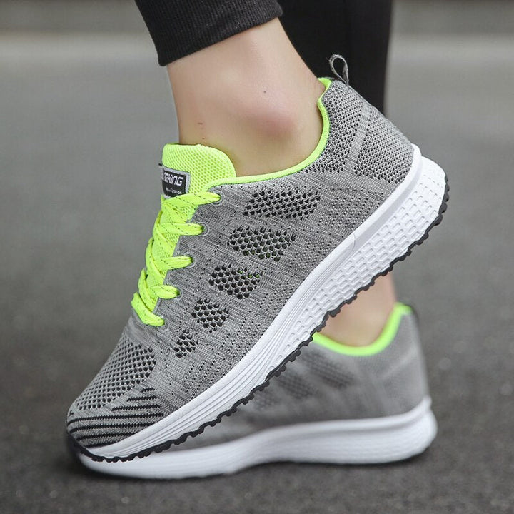 Rebecca | Womens Lace Up Casual Walking Sneakers