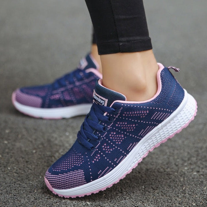 Rebecca | Womens Lace Up Casual Walking Sneakers