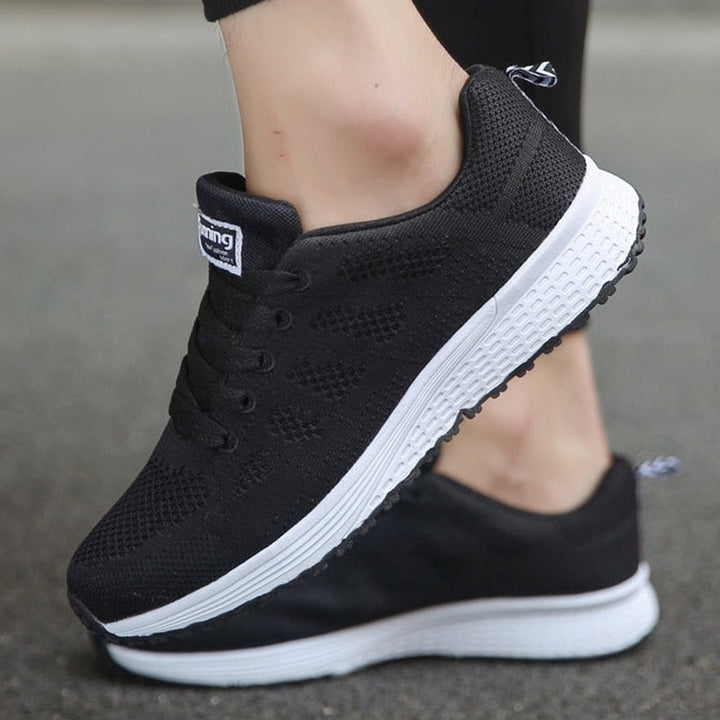 Rebecca | Womens Lace Up Casual Walking Sneakers