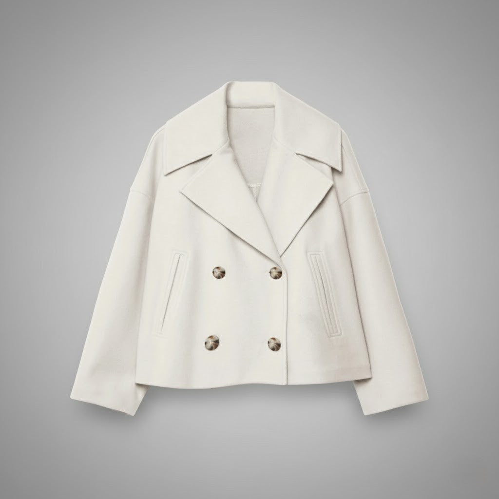Georgia | Classic Double Button Short Jacket for Women