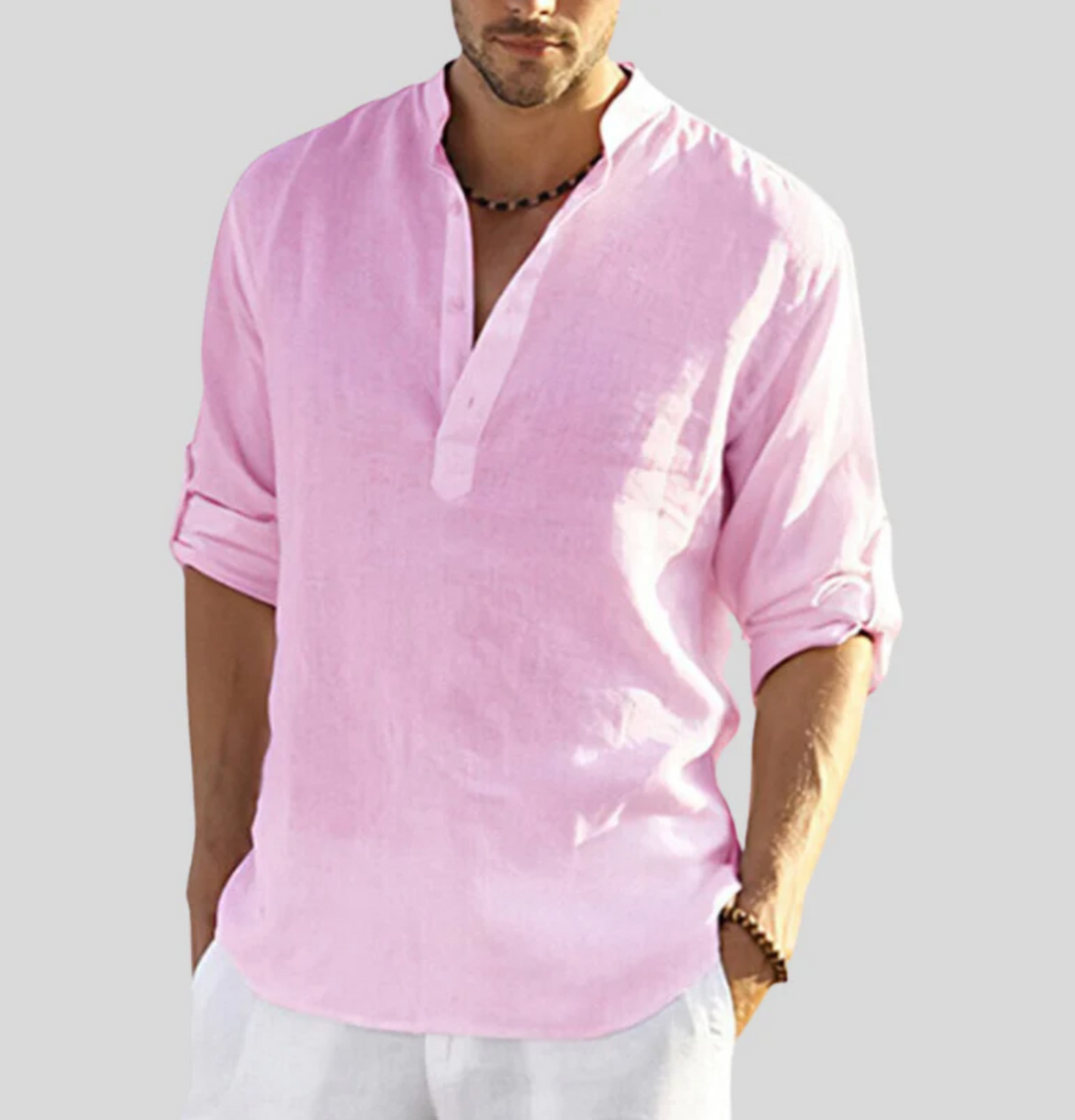 Gabriel | Men Casual Button Placket Long Sleeve Shirt