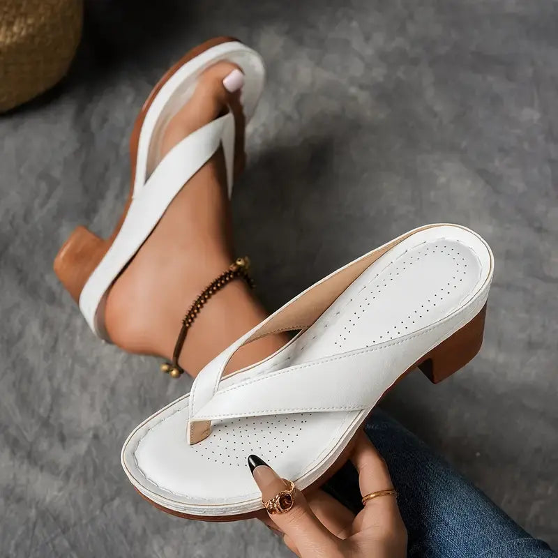 Michelle | Womens Orthopedic Slip On Sandal Heels