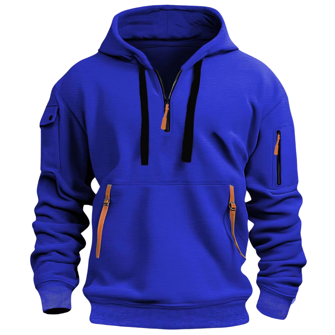 Jayden | Men’s Long Sleeve Utility Pocket Style Hoodie