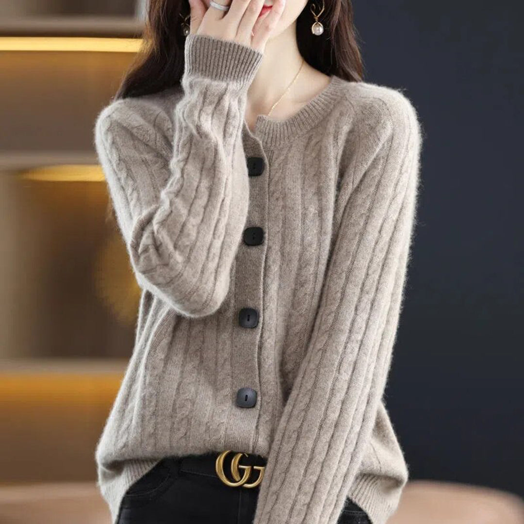 Lily | Women’s Cozy Button-Up Relaxed Fit Winter Cardigan