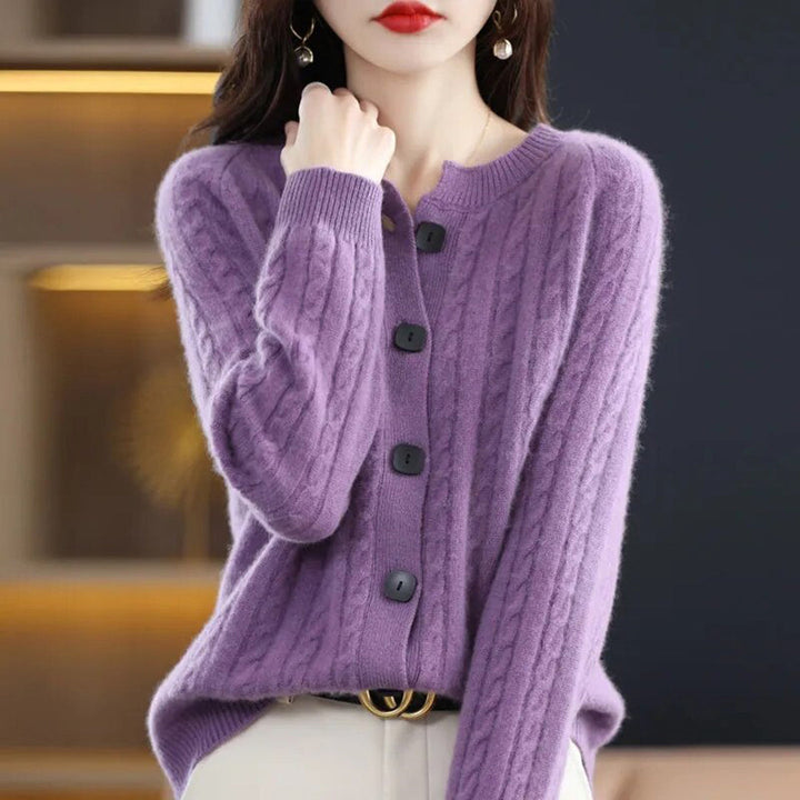 Lily | Women’s Cozy Button-Up Relaxed Fit Winter Cardigan