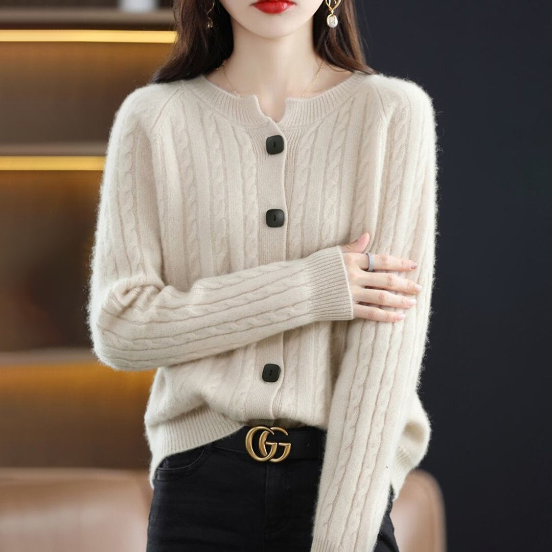 Lily | Women’s Cozy Button-Up Relaxed Fit Winter Cardigan