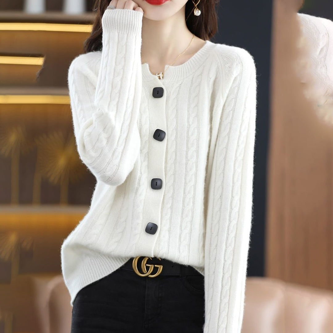 Lily | Women’s Cozy Button-Up Relaxed Fit Winter Cardigan