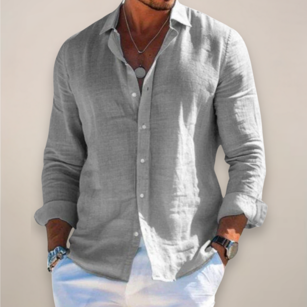 Evan | Men’s Casual Long Sleeve Button Up Shirt