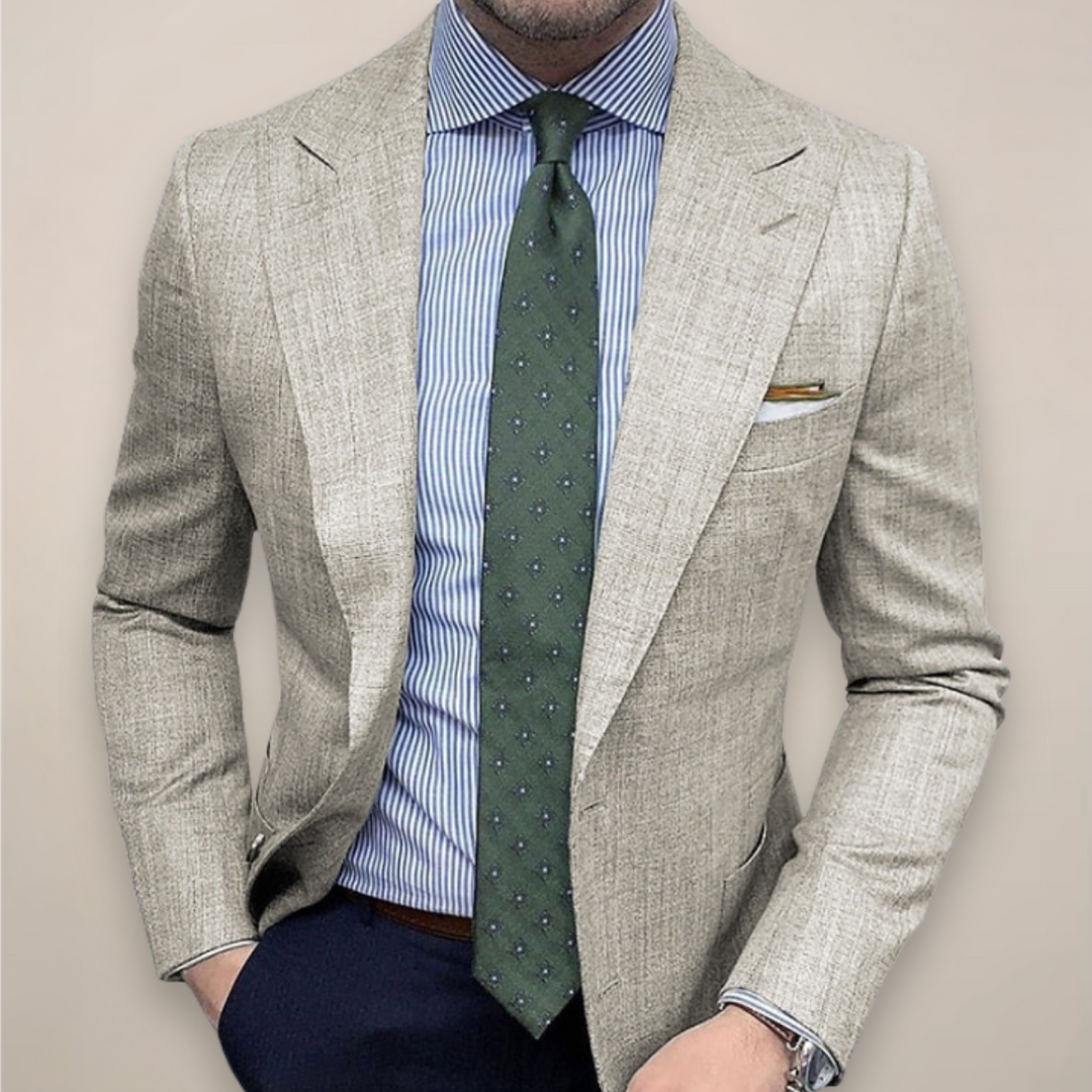 Vincent | Men’s Spring Textured Tailored Blazer Jacket