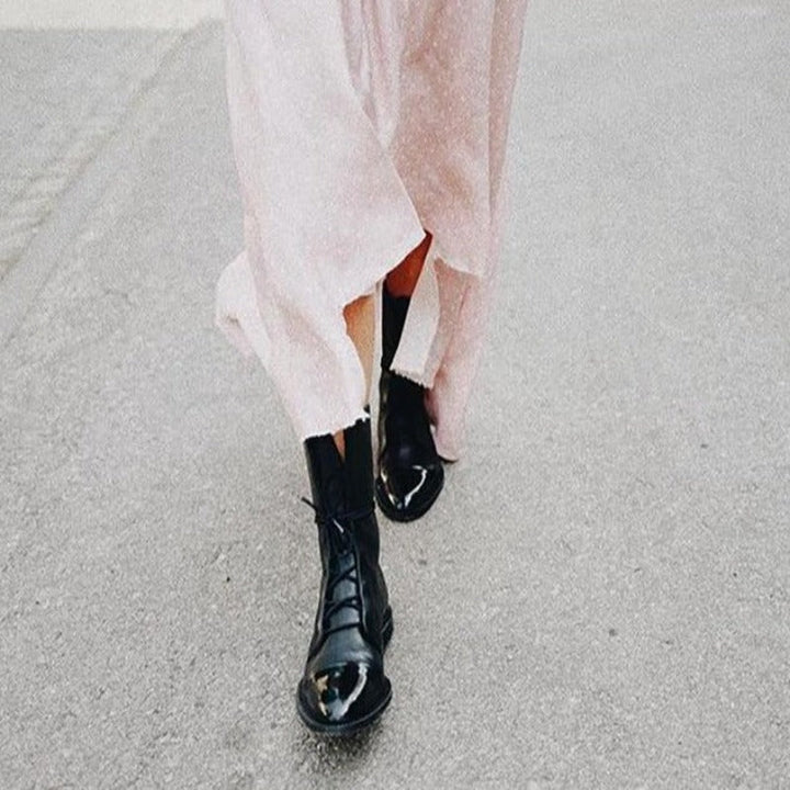 Ella | Women’s Classic Lace-Up Combat Style Boots