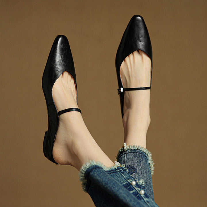 Hannah | Women Genuine Leather Slip-On Mules
