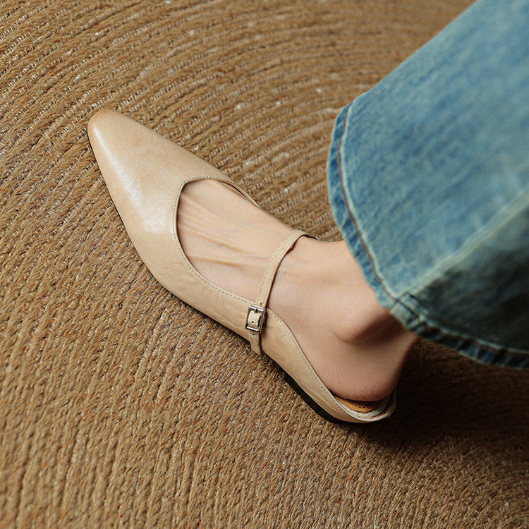 Hannah | Women Genuine Leather Slip-On Mules