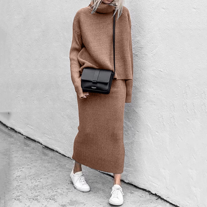 Natalie | Women’s Cozy Pullover and Skirt Set