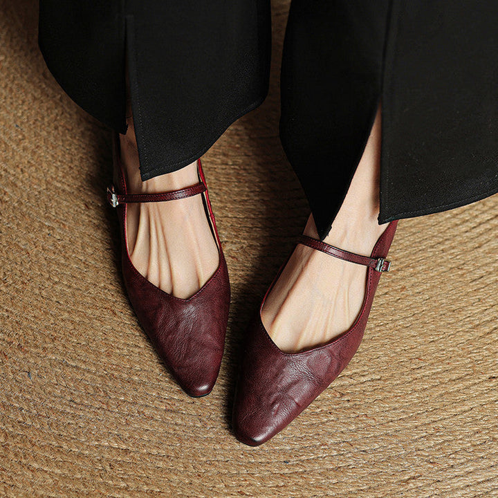 Hannah | Women Genuine Leather Slip-On Mules