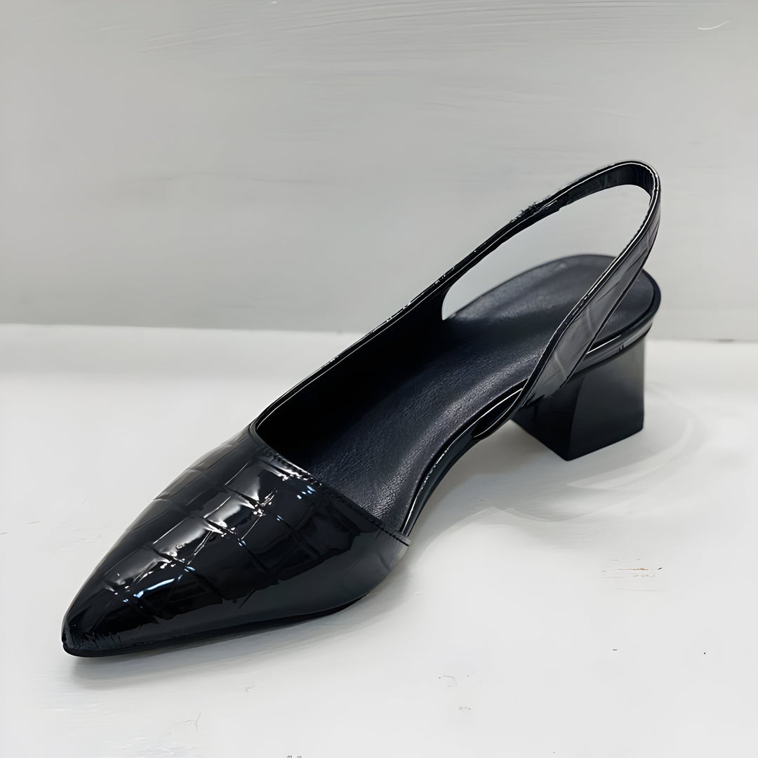 Evelyn | Women Pointed Toe Block Heel Shoes