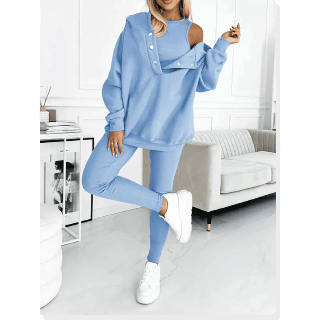 Olivia | Women’s Trendy Three Piece Lounge Winter Set