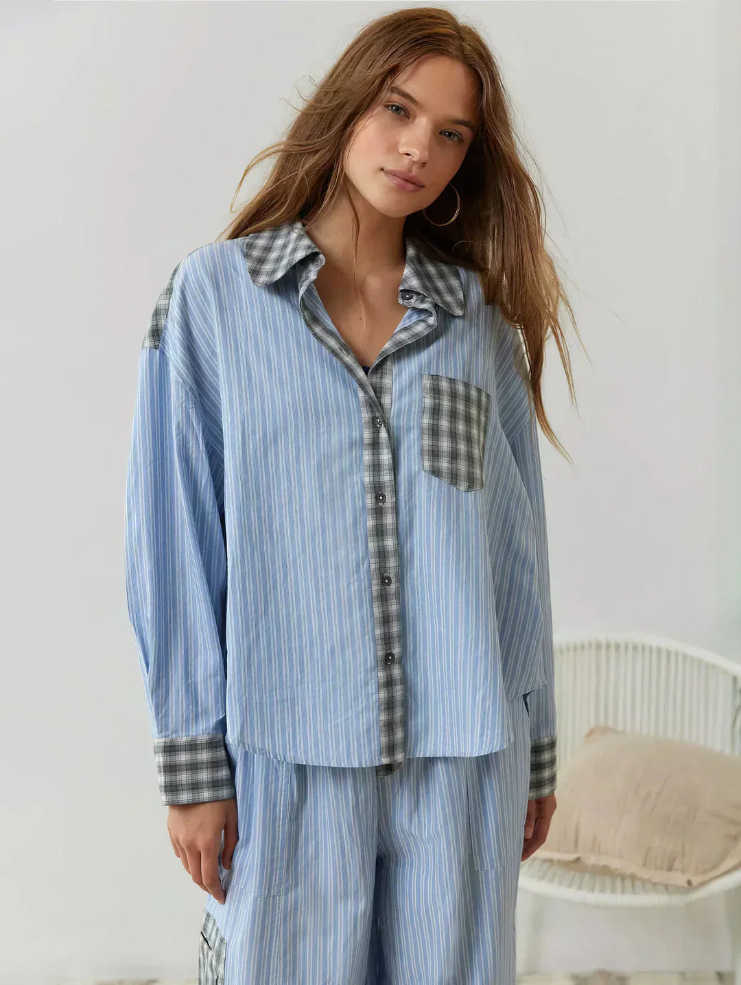 Grace | Women Spring Plaid Two Piece Set