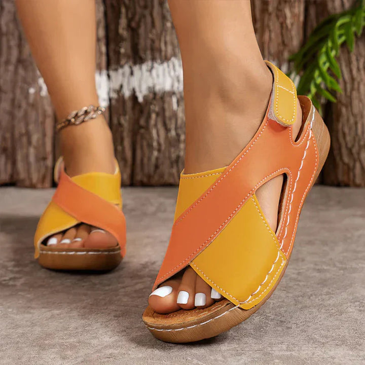 Samantha | Womens Orthopedic Cross Strap Sandals