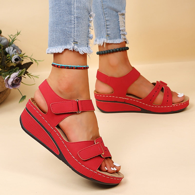 Caroline | Womens Orthopedic Strap Platform Sandals