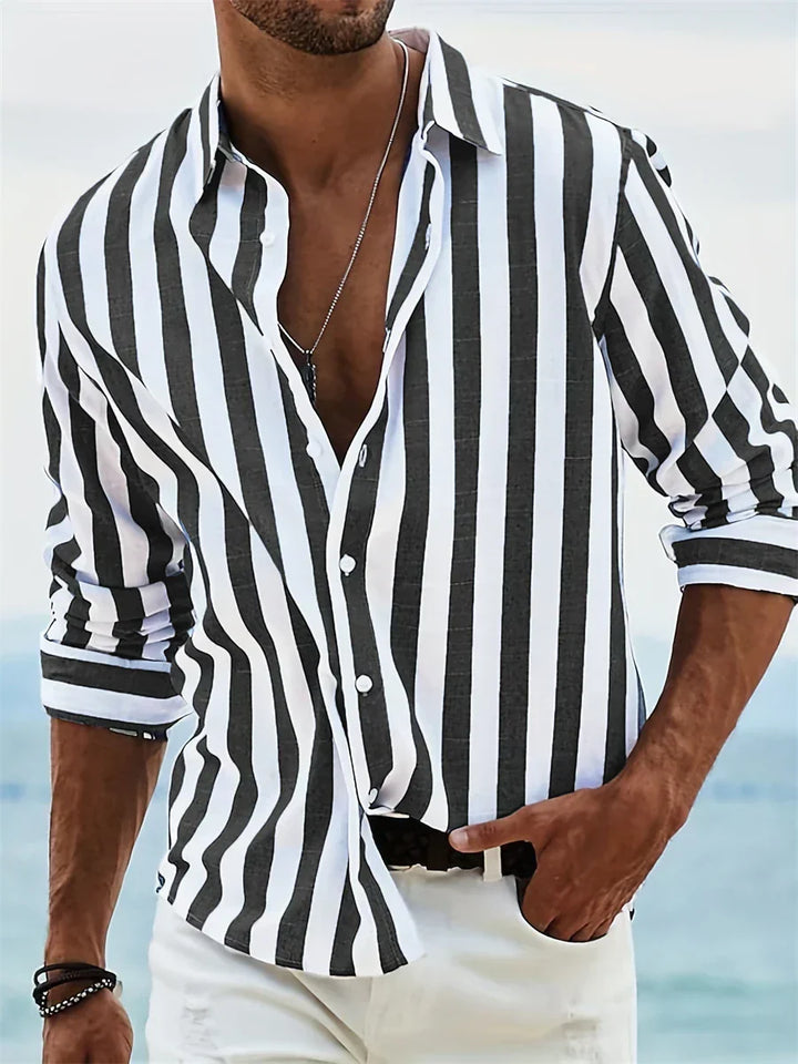 Patrick | Men Striped Button Down Casual Shirt