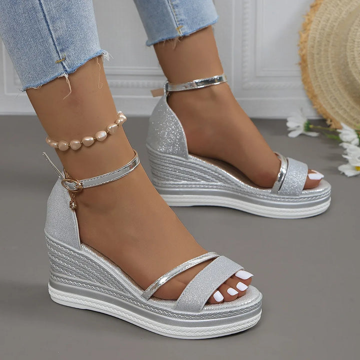 Charlotte | Womens Platform Wedge Strap Sandals
