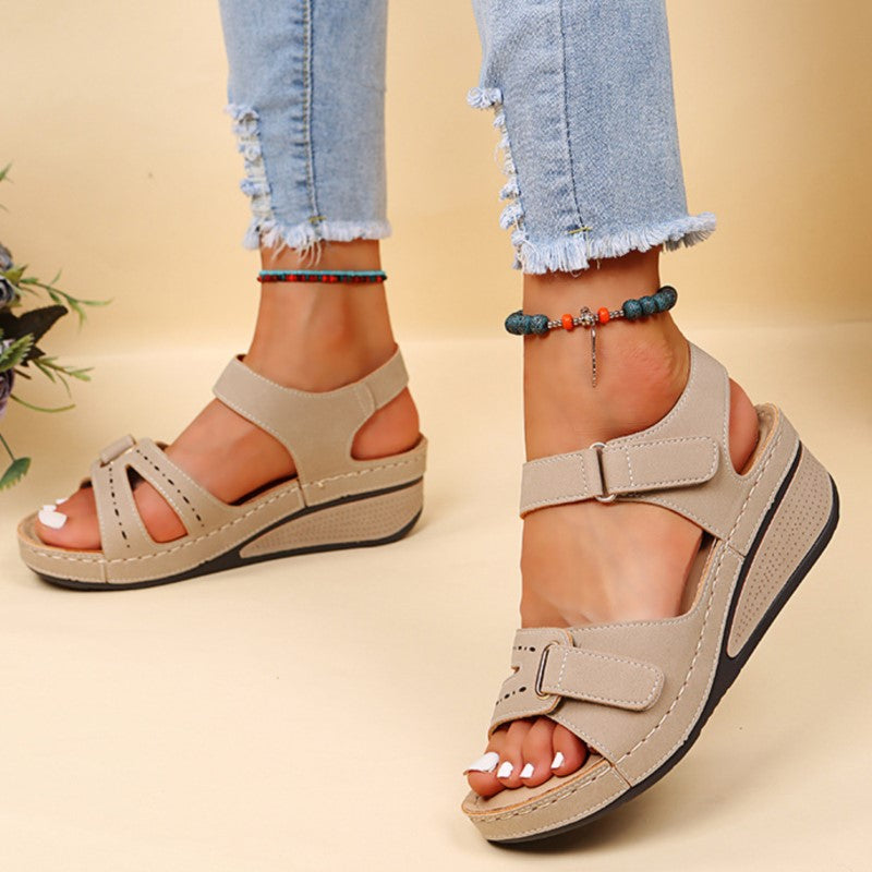 Caroline | Womens Orthopedic Strap Platform Sandals