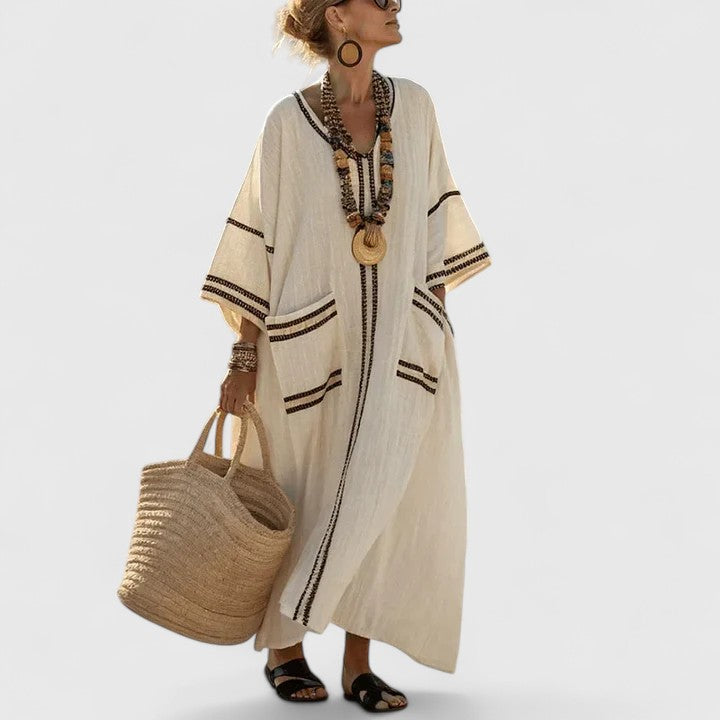 Hailey | Women's Loose Fit Pocket Maxi Dress