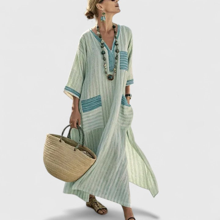 Hailey | Women's Loose Fit Pocket Maxi Dress