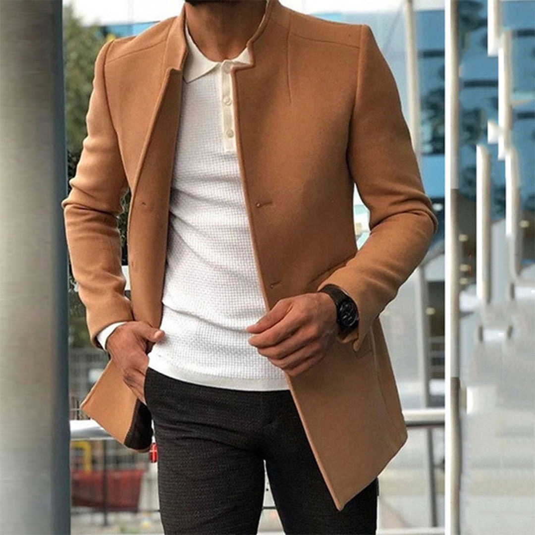 Jace | Modern Slim Fit Long Coat for Men