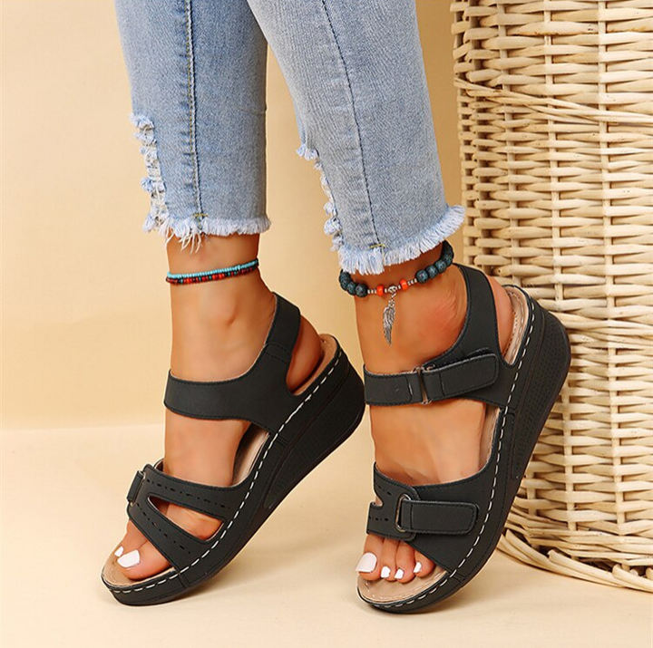 Caroline | Womens Orthopedic Strap Platform Sandals