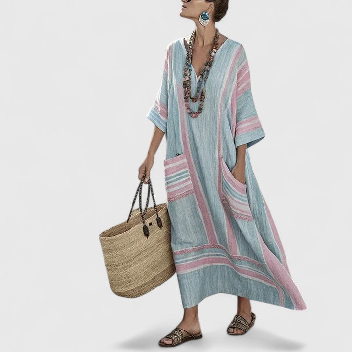 Hailey | Women's Loose Fit Pocket Maxi Dress