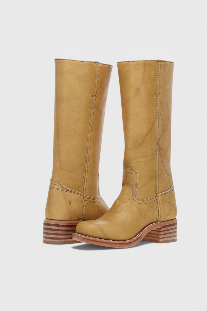 Ella | Women’s Leather Knee-High Boots with Heels