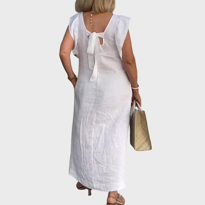 Jasmine | Women's Sleeveless Pocket Maxi Casual Dress