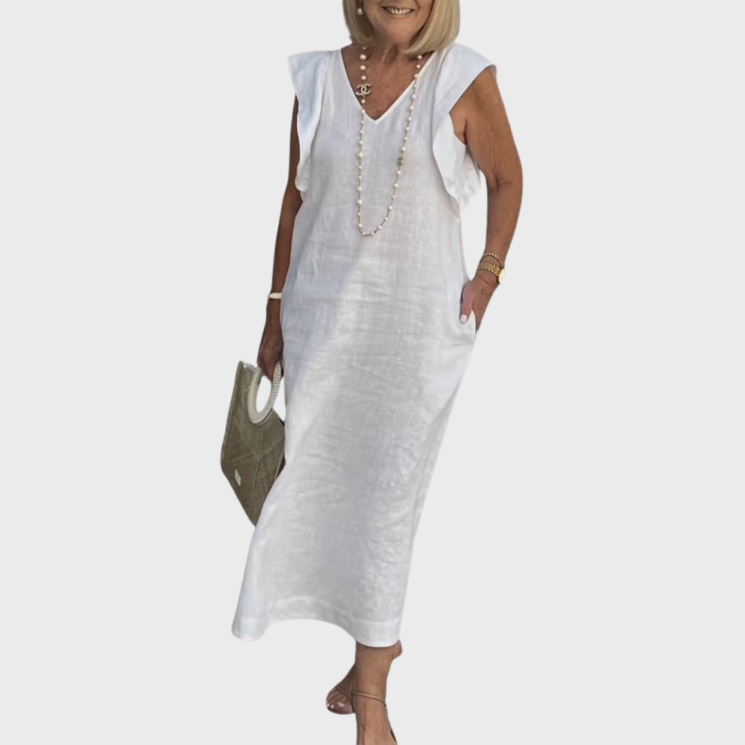 Jasmine | Women's Sleeveless Pocket Maxi Casual Dress